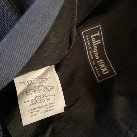 J Crew Mens Worsted Wool 30x30 Ludlow Light Blue Suit Pants - Picture 6 of 6